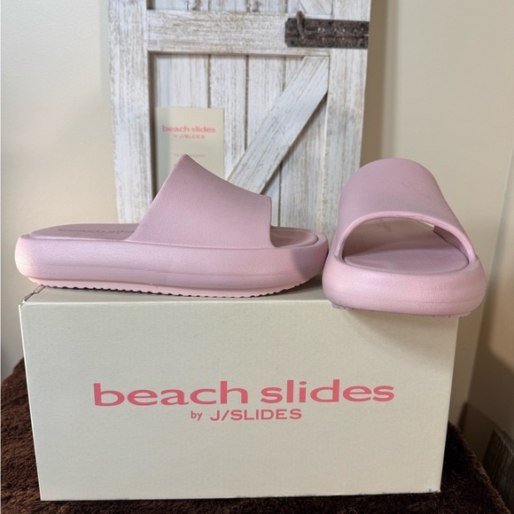J SLIDES, SQUISH PALE PINK EVA SQUISHY COMFORT. Size 8 and 10 New in box - Picture 9 of 9